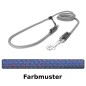 Preview: EASYLONG Hundeleine - L - 3m - blau mit roten Flecken